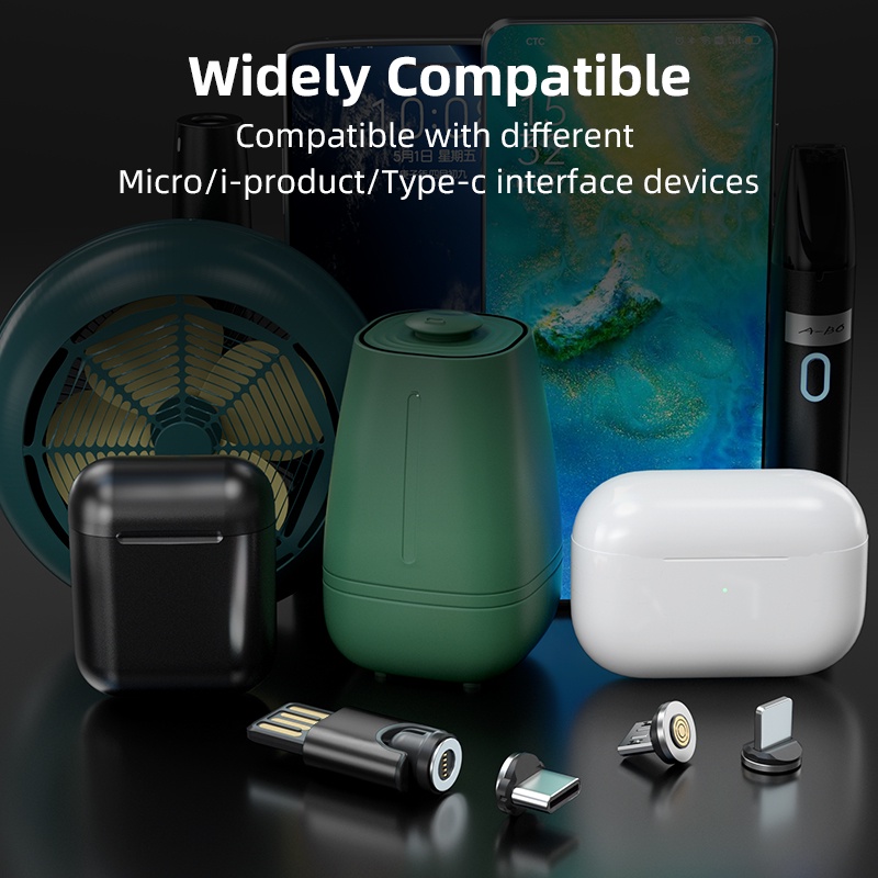 Bộ Sạc Nhanh AUFU Micro Usb Type C Có Nam Châm Cho Điện Thoại Di Động