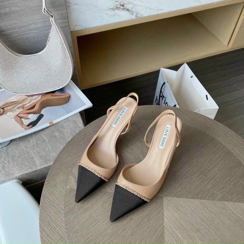 Sandal bít mũi viền xích hàng cao cấp chuẩn Fullbox