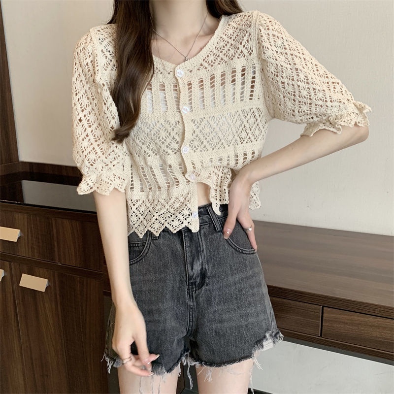 Áo Sơ Mi Ngắn Tay Thiết Kế Mới Thời Trang Mùa Hè Theo Phong Cách Phương Tây Cho Nữ