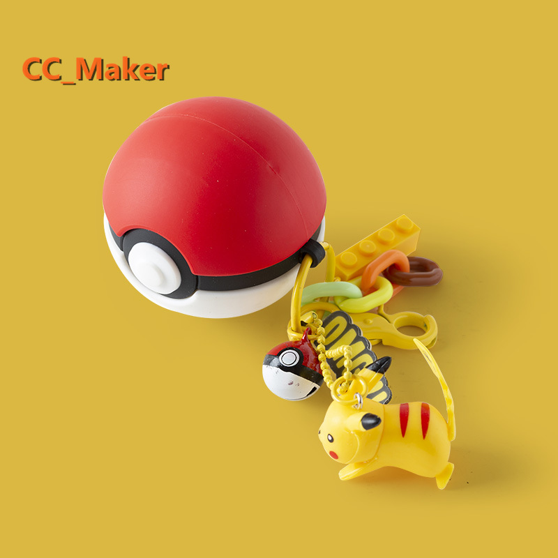 Cartoon Pokémon Elf Ball Samsung Samsung Galaxy Buds Pro Case Cartoon Pikachu Pendant Samsung Galaxy Buds Live Bluetooth Wireless Headset Protective Case Cover Silicone Soft Shell Cartoon Mickey Minnie