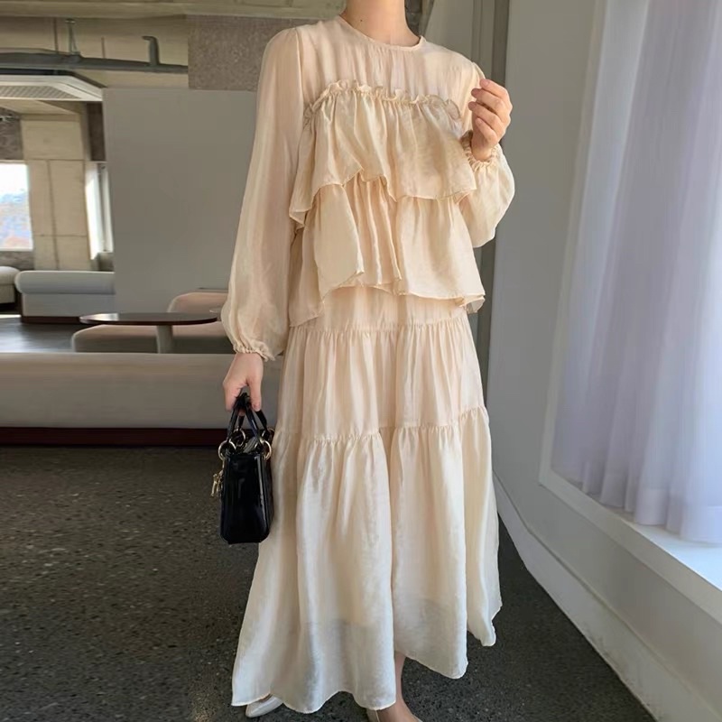 Set Bộ Tơ Đũi Tầng Không Nhăn Ulzzang Chất Mềm Mát ảnh thật Kaylee | BigBuy360 - bigbuy360.vn