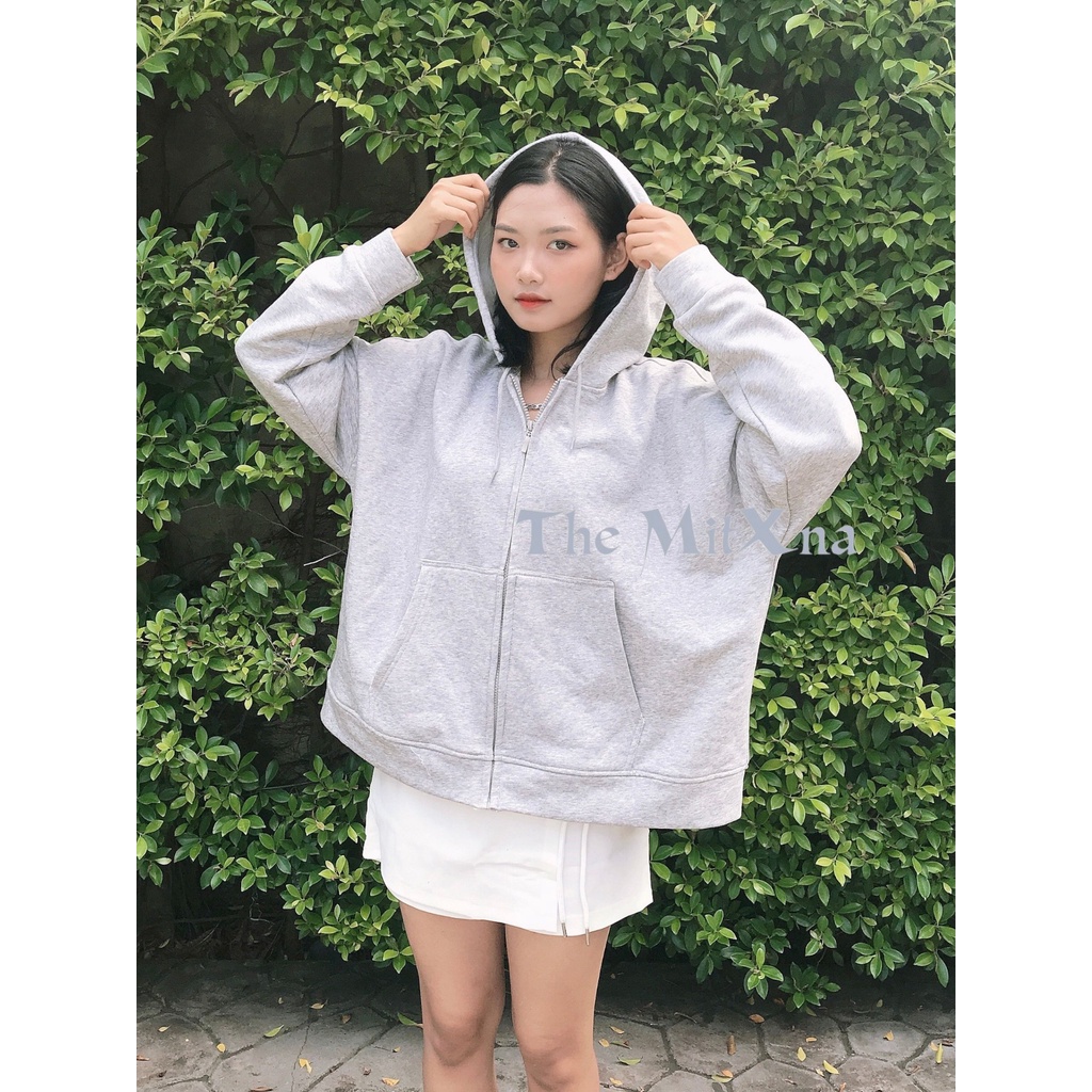 Áo khoát hoodie zip thun nĩ dày freesize cotton thoáng mát, có nón và không nón - ảnh thật mẫu Shop chụp | BigBuy360 - bigbuy360.vn