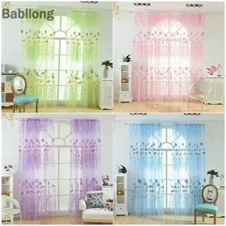 rèm cửa sổ Vải Tuyn Xuyên Thấu In Họa Tiết