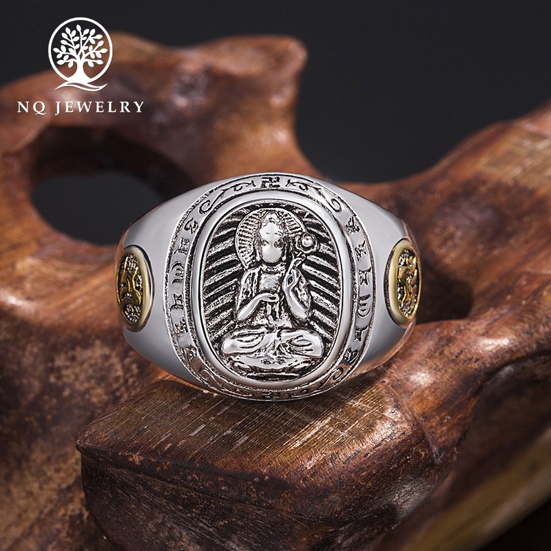 Nhẫn phật bản mệnh hộ mệnh phong thủy 12 con giáp - NQ Jewelry