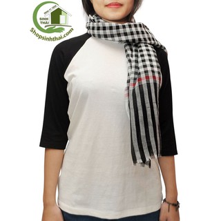 Khăn rằn ri nam bộ - màu đen trắng