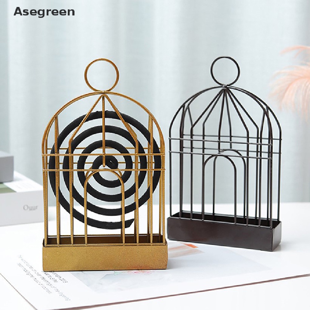 [Asegreen] Giá Sắt Để Nhang Muỗi Hình Lồng Chim Phong Cách Bắc Âu Mùa Hè Tốt
