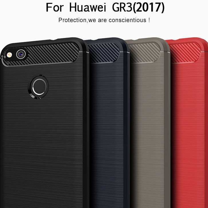 Ốp lưng điện thoại thời trang bằng Silicone mềm chống sốc cho Huawei GR3 2017 Huawei GR3 2017 5.2"