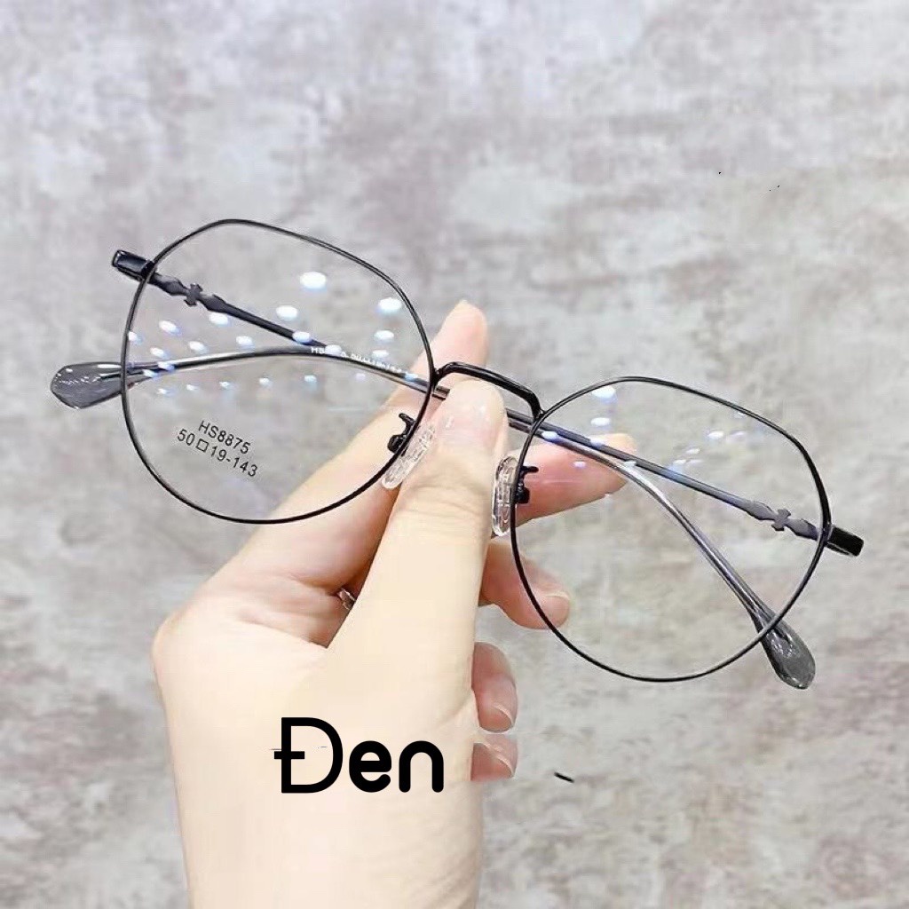 Mắt Kính Gọng Kim Loại Chống Ánh Sáng Xanh Thời Trang Cho Nữ 848