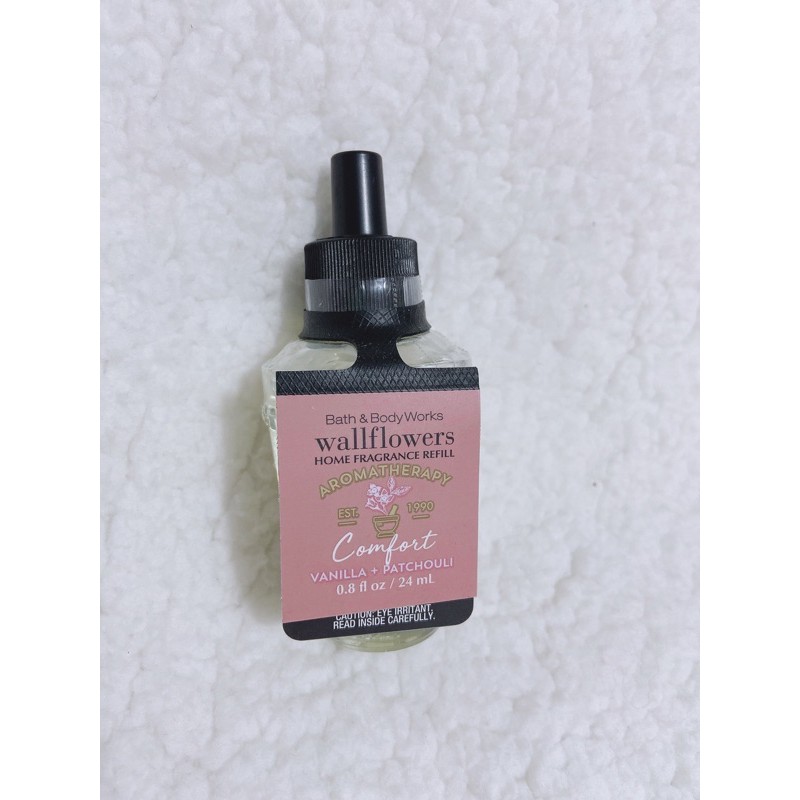 {Bill Mỹ} {1 Chai} Comfort Vanilla Patchouli Tinh dầu Bath &amp; Body Works Wallflower Home Fragrance Refills 24ml