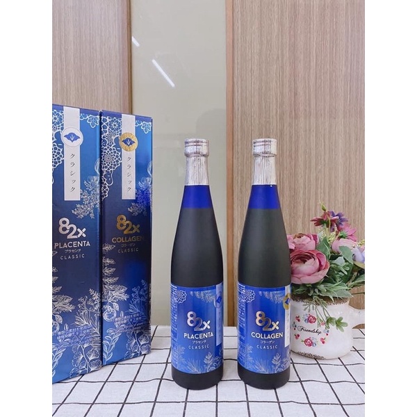 [Hàng nội địa Nhật] Nước Uống Đẹp Da Collagen 82X  Sakura Premium và Placenta 82X Sakura Premium chai 500ml