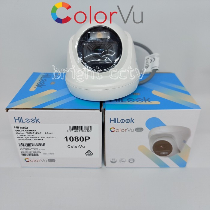 Camera Dome HD-TVI COLORVU 2.0 Megapixel HILOOK THC-T129-P - Hàng chính hãng
