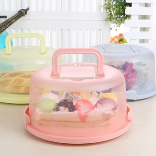 Xhh95dd 1 Hộp Đựng Bánh Kem Có Nắp Đậy Hình Tròn Bằng Nhựa Chenchumayi123