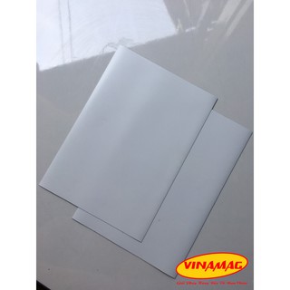 A4 dày 0.75mm nam châm dẻo phủ nhựa trắng, viết bảng được