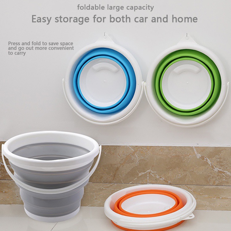 Xô Nhựa Silicone Có Thể Gấp Gọn Tiện Dụng