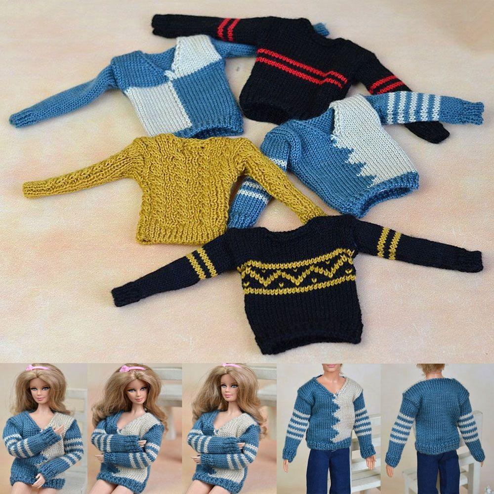 Búp Bê Nam Mặc Áo Sweater Dệt Kim + Quần Dài 30cm Dễ Thương