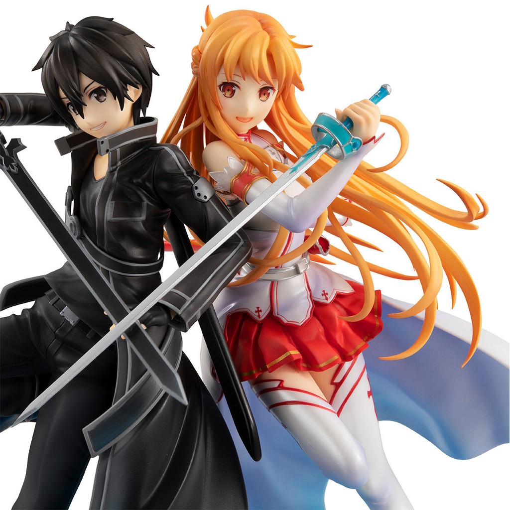 Mô hình chính hãng PVC Scale - Sword Art Online - Asuna - Kirito - Lucrea - 1/7 - SAO 10th Anniversary (MegaHouse)