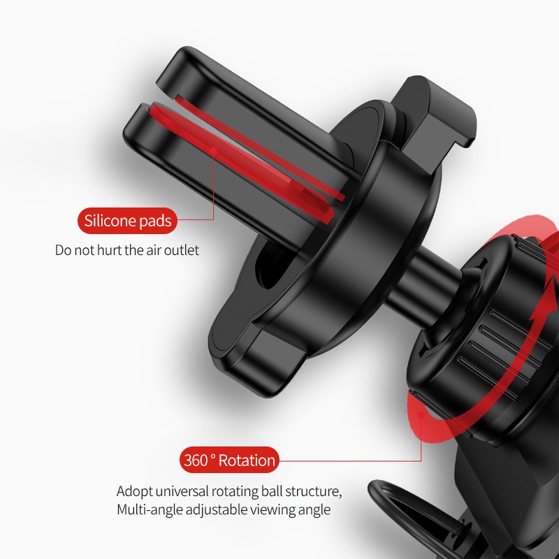 Giá Đỡ Điện Thoại ANKNDO Thiết Kế 6 Điểm Gắn Điều Hòa Trước Xe Hơi Cho IP 12/X/Xs