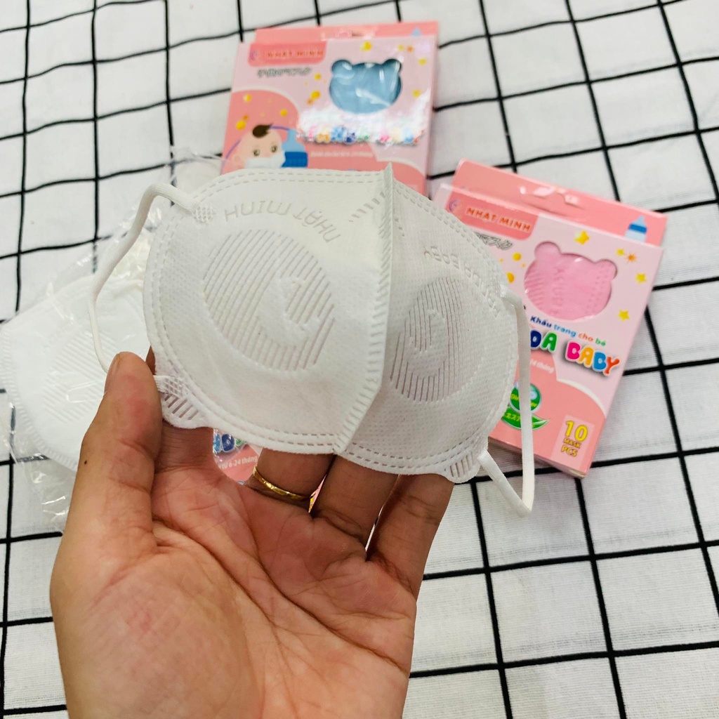 [Hộp 10 cái] Khẩu trang 3 lớp trẻ em Panda Kids