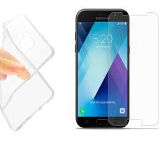 Bộ ốp dẻo và kính cường lực cho samsung A5 2015 A5 2016 A5 2017