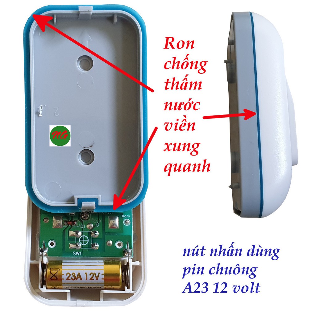 CHUÔNG CỬA KHÔNG DÂY DB668B kawasan