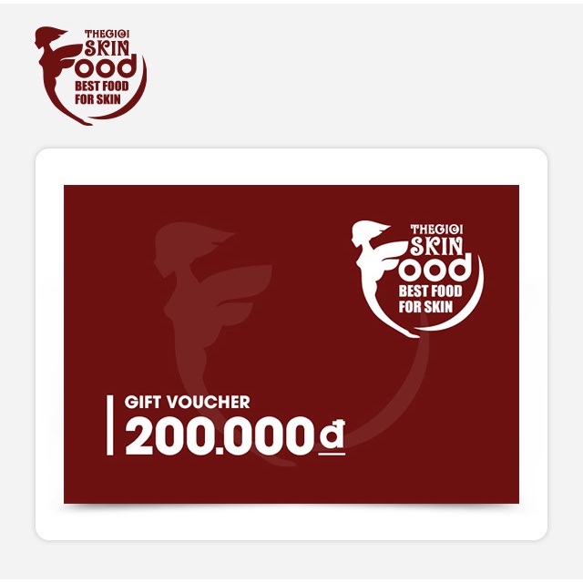 Phiếu quà tặng cửa hàng Thế Giới SkinFood 200K