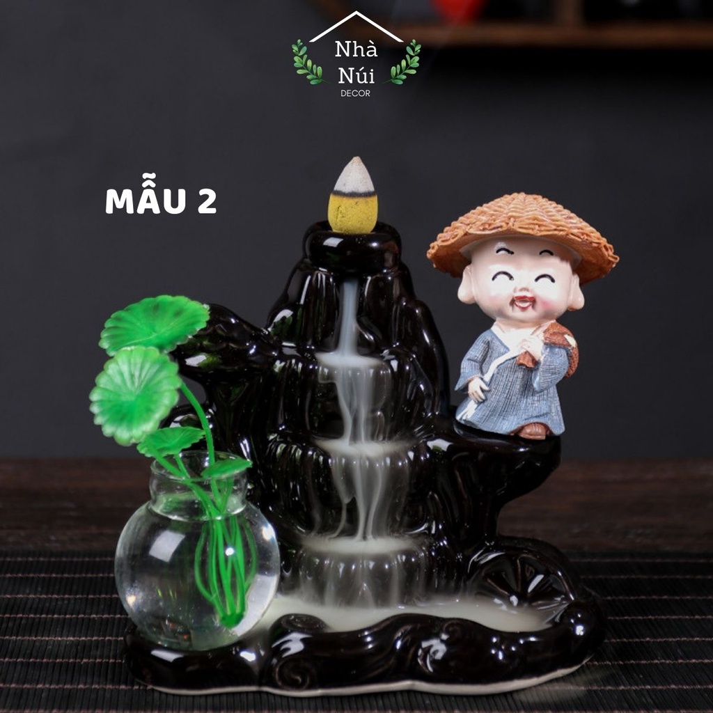 Thác khói trầm hương tự nhiên khói tỏa ngược tiểu cảnh thư giãn, khử khuẩn, giảm stress, an nhiên, trầm hương cao cấp T5