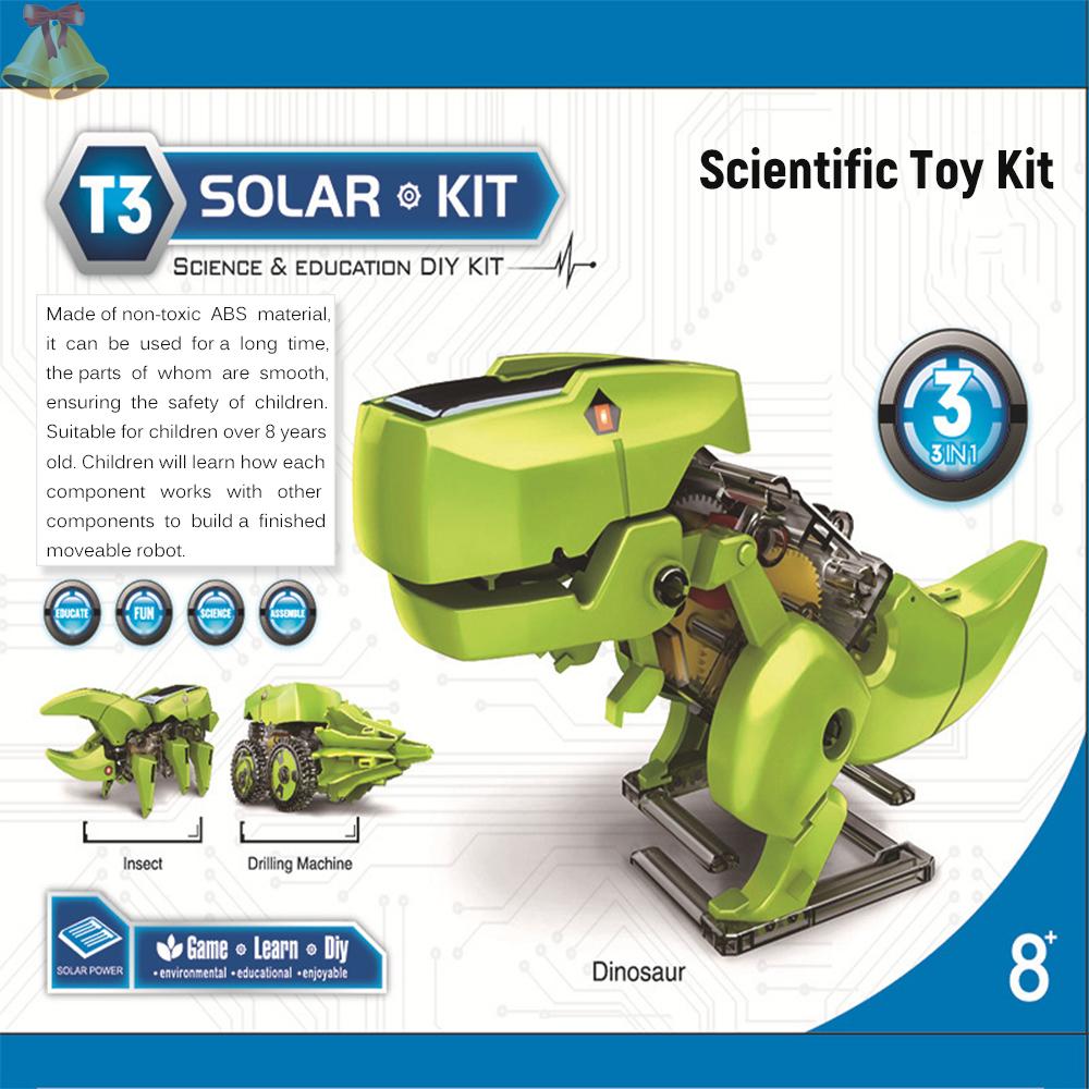 đồ chơi trẻ em Lắp Ráp Robot Năng Lượng Mặt Trời 3 Trong 1 Diy Cho Bé