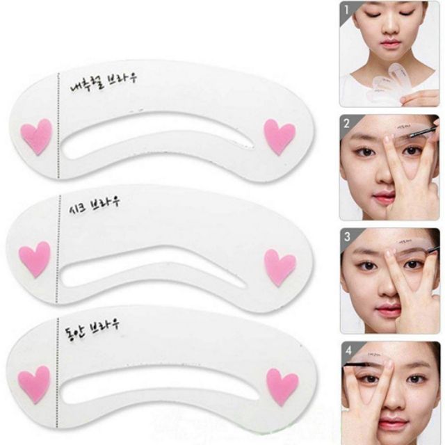 Bộ 3 khuân mày mini brow Class Drawing Guide