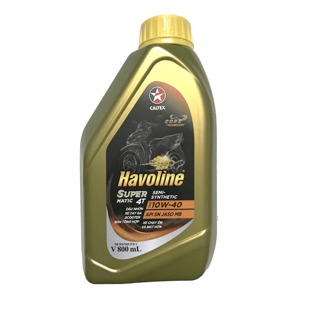 Dầu Nhớt xe tay ga 0.8L-1L Caltex Havoline 10W40 SEMI (bán tổng hợp)