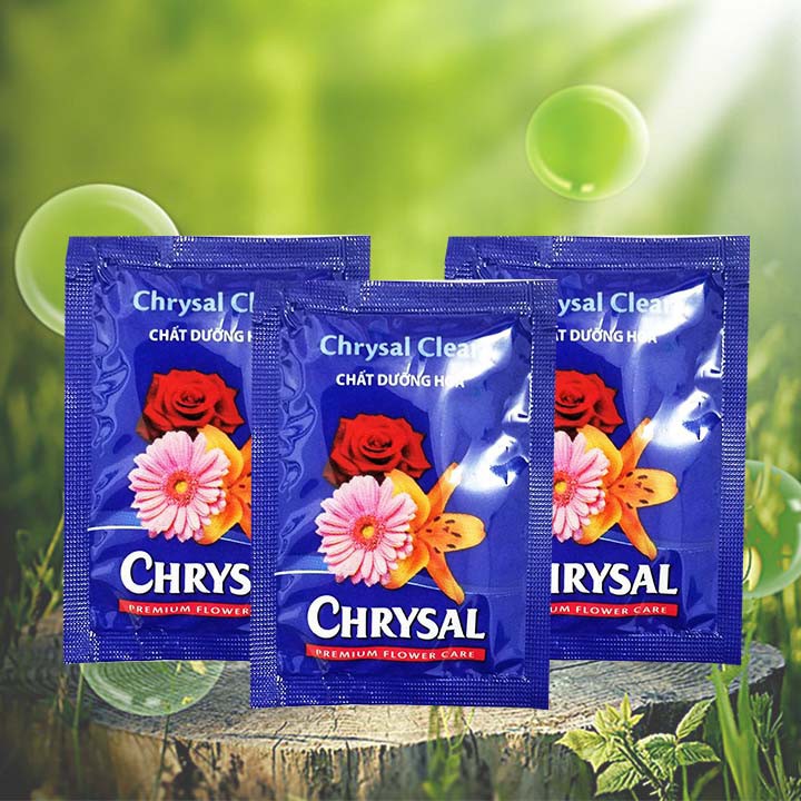 10 gói Thuốc CHRYSAL Dưỡng Hoa Lâu Tàn, Chất dưỡng hoa tươi