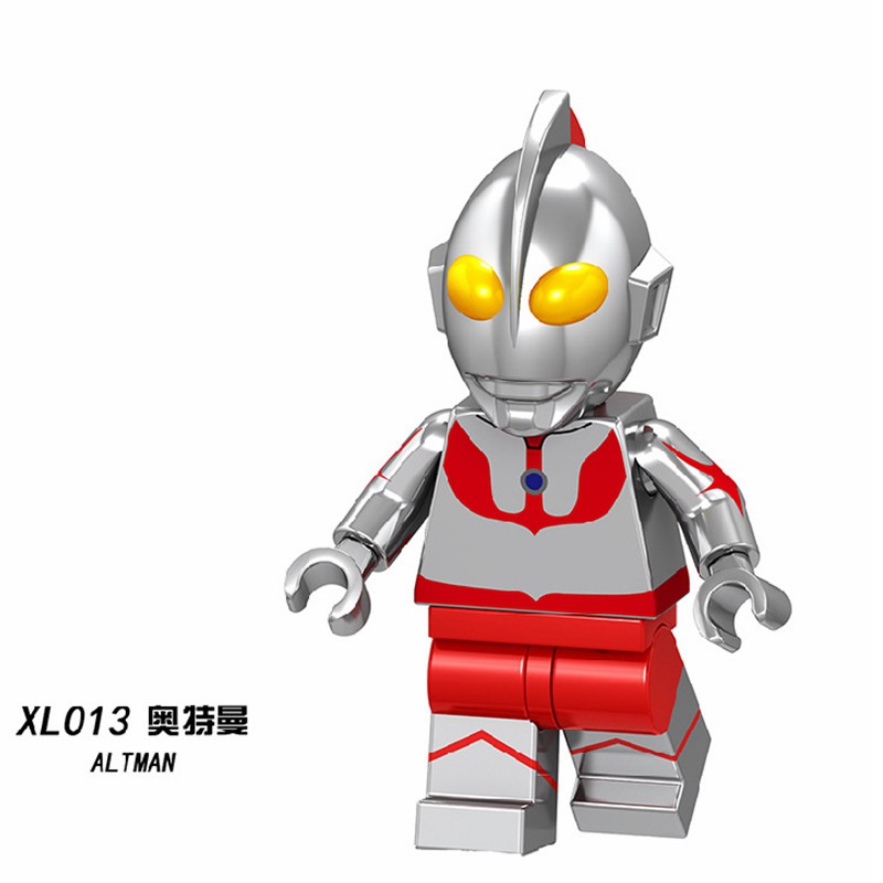 Mô hình nhân vật Lego chủ đề Ultraman Mini Tiga Taro Zero Baltan-Siil