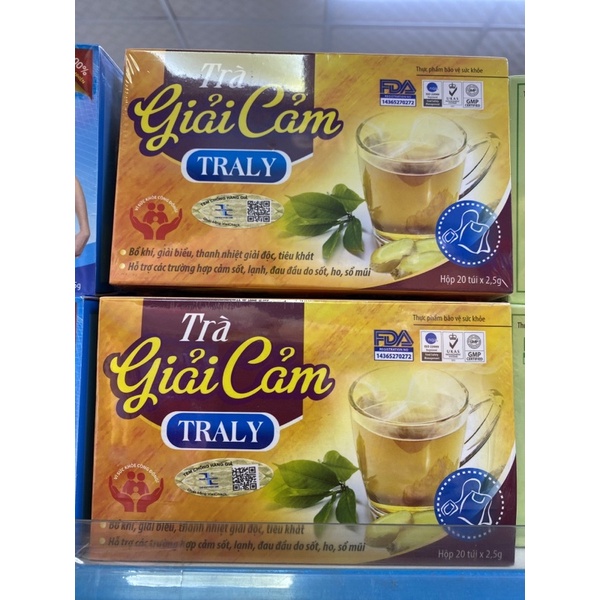Trà giải cảm TRALY (20 túi x 2,5gr) thanh nhiệt giải độc tiêu khát