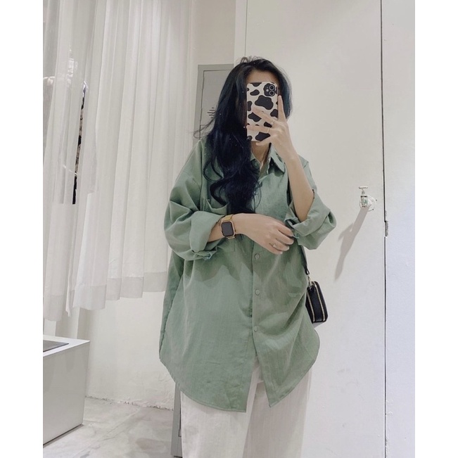 Áo Sơ Mi Pastel Nhiều Màu L.Y Store Nữ  🌸 Thun dài tay công sở, hssv phong cách vintage cá tính Ulzzang 🌸