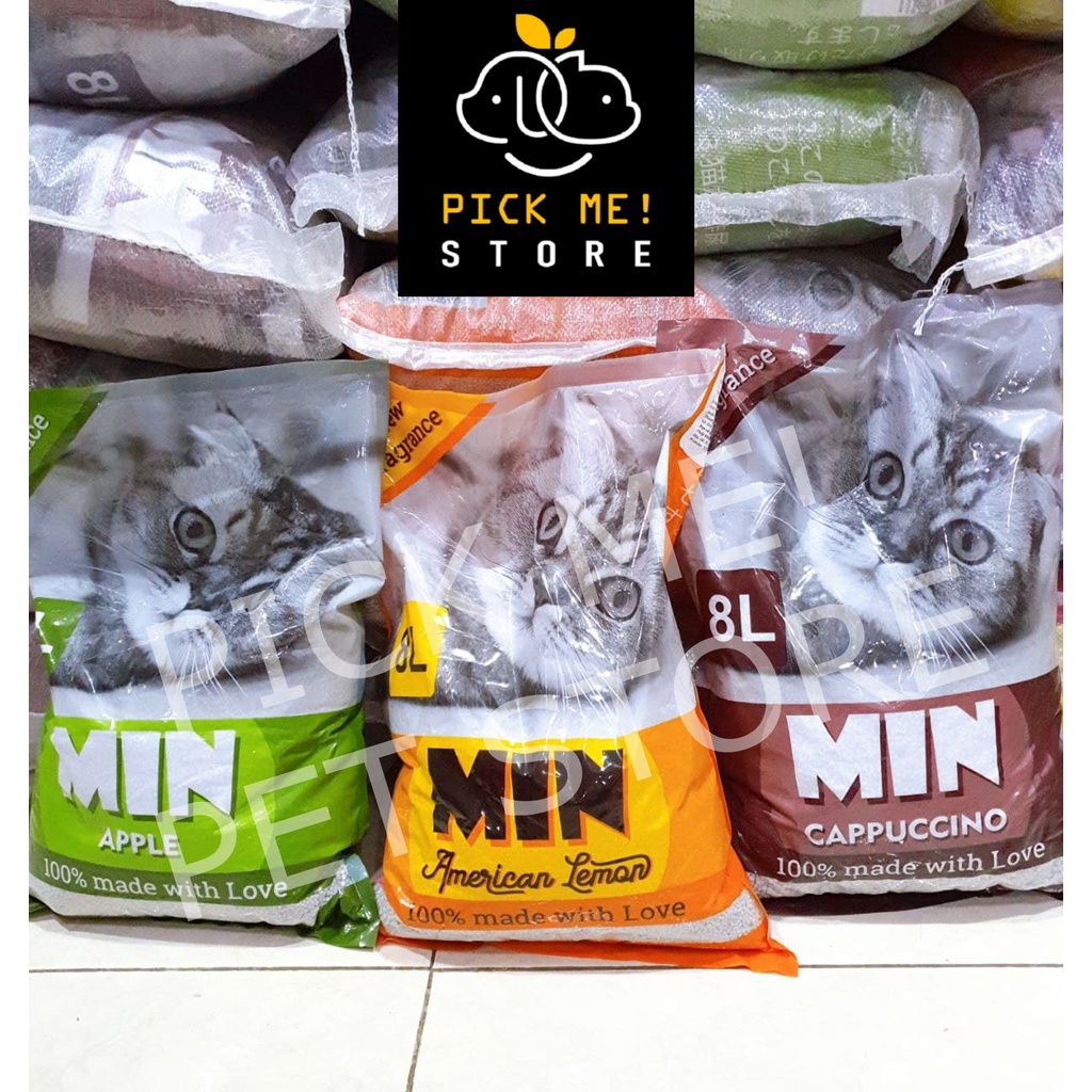 Cát Vệ Sinh Cho Mèo - CÁT NHẬT MIN Khử Mùi, Vón Cục 8L