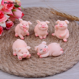 Set 5 Mô Hình Gia Đình Heo Con Dễ Thương Dùng Để Trang Trí Vườn