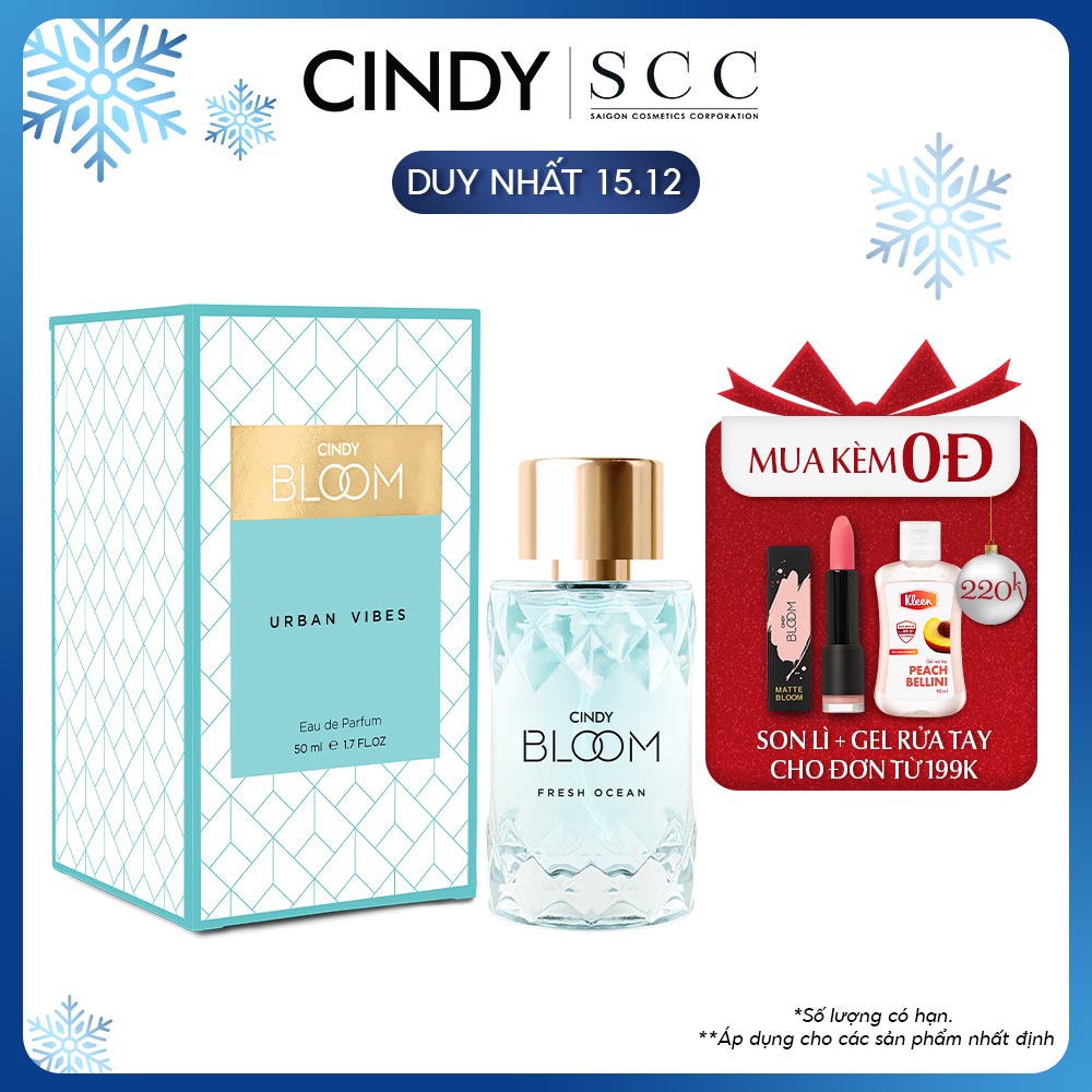 Nước hoa nữ Cindy Bloom Fresh Ocean hương năng động trẻ trung 30ml