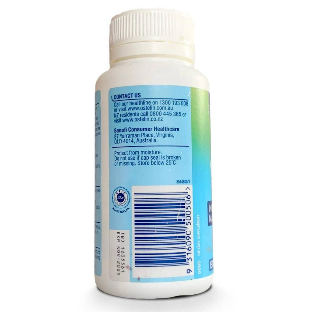 Viên uống bổ sung canxi Ostelin Vitamin D & Calcium 130 viên
