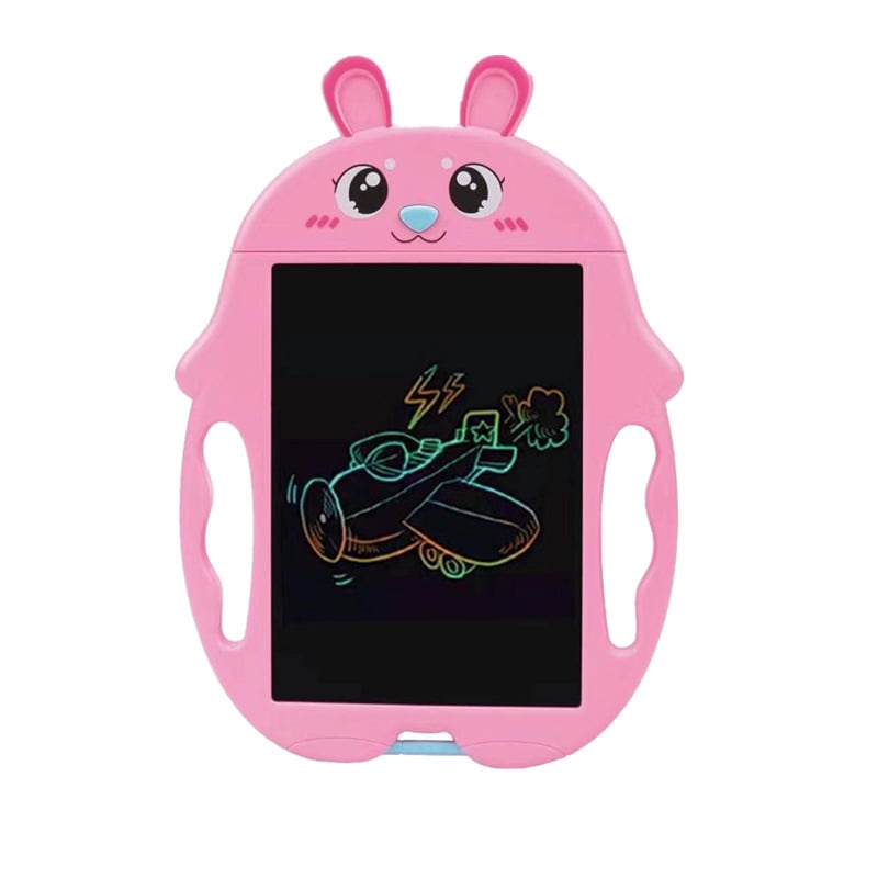 Bảng Viết Tay Hoạt Hình Trẻ Em 9 Inch Bảng Viết Điện Tử LCD, Đặc Điểm Kỹ Thuật: Màn Hình Màu (Heo Hồng)