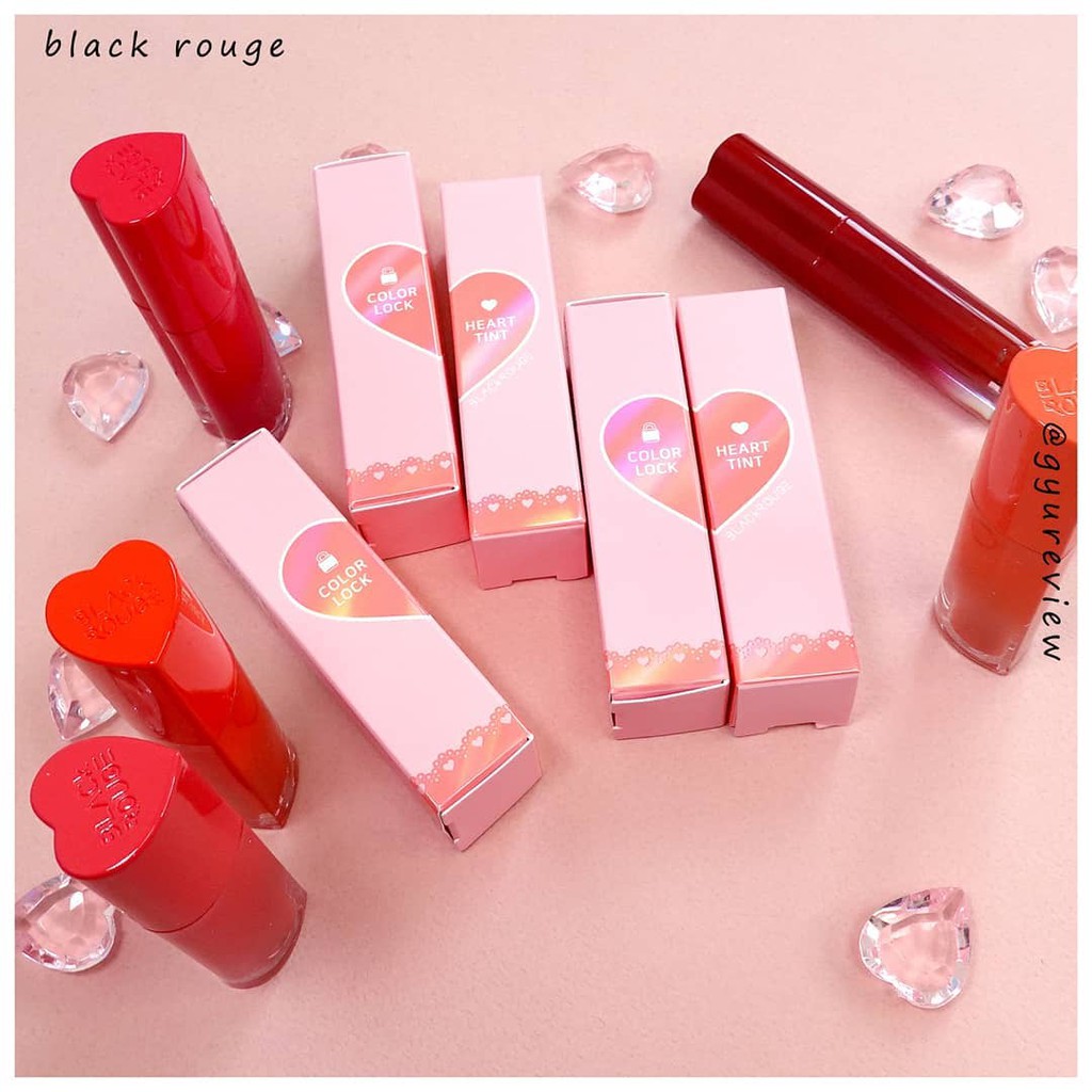 Son Tint Lì Black Rouge Color Lock Heart Tint