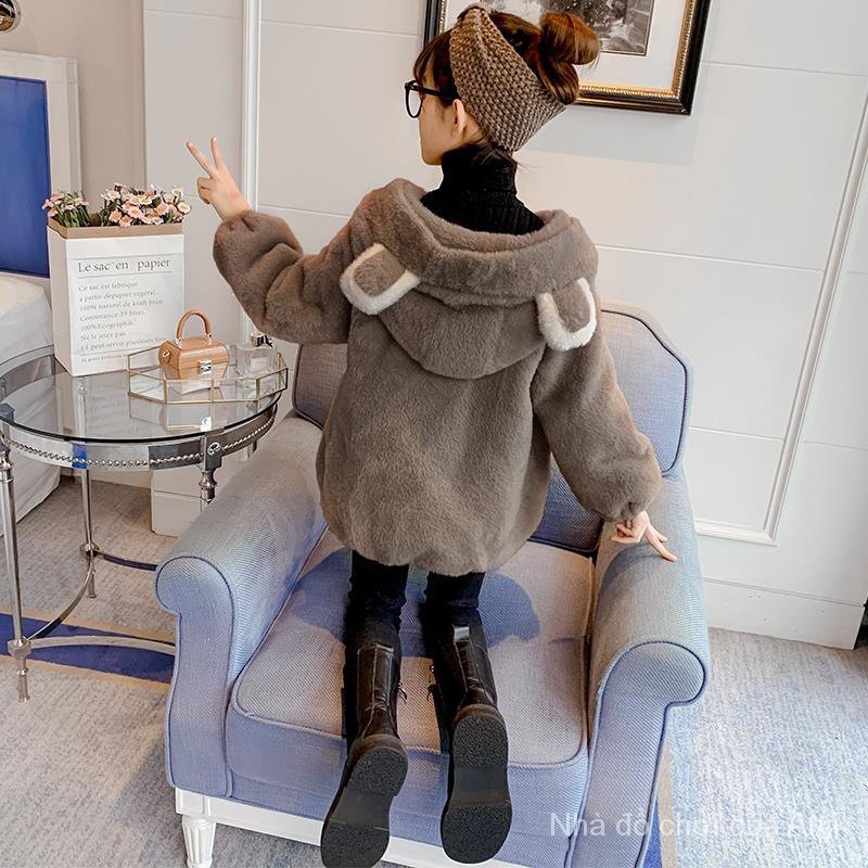 Autumn And Winter Thick Cotton Sheepskin Girl's Coat