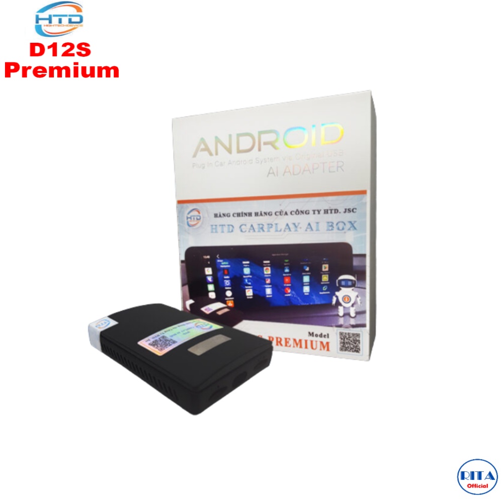 HTD D12s Premium - Android Box Cho ô tô - Ram 4G, Rom 64GB - CPU Snapdragon 8 Core