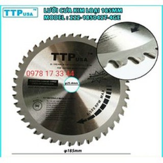 lưỡi cắt sắt TTP usa germany 185mm 42 răng