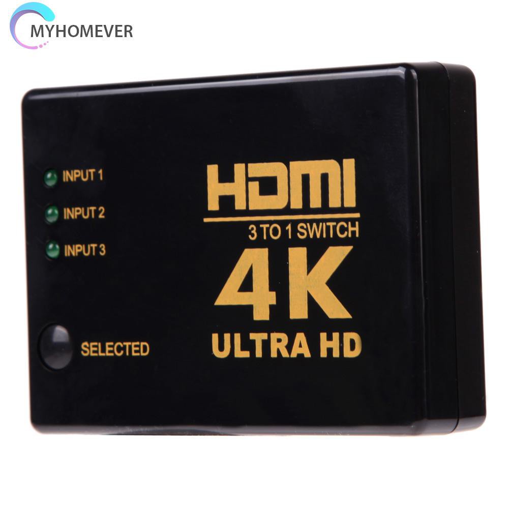 Bộ Chuyển Đổi Hdmi 4kx2k 3in 1out Ultra Hd Cho Hdtv Pc