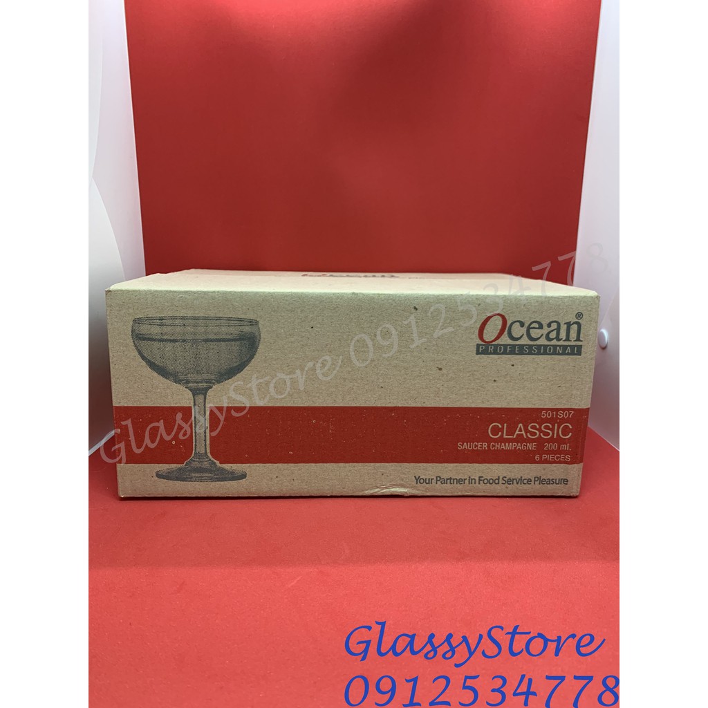 Ly rượu thủy tinh Ocean Saucer Champagne 1501S05 – 135ml / 1501S07 – 200ml