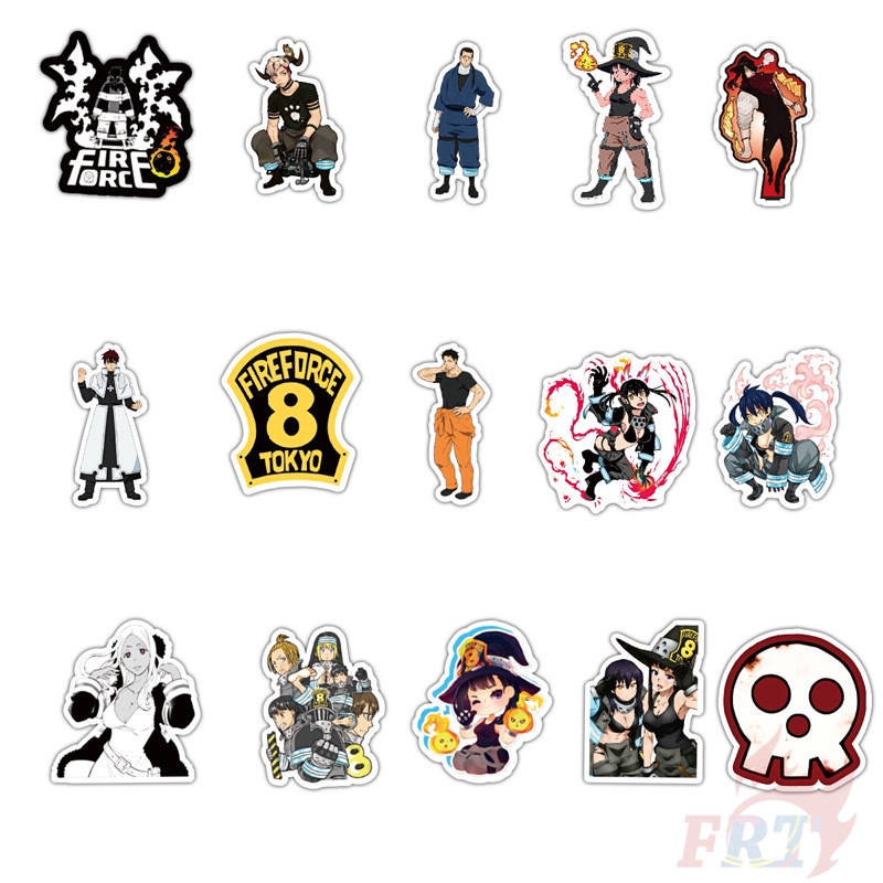 ❉ Fire Force - Series 01 Anime Stickers ❉ 50Pcs/Set Shinra Kusakabe Fashion DIY Doodle Decals Stickers