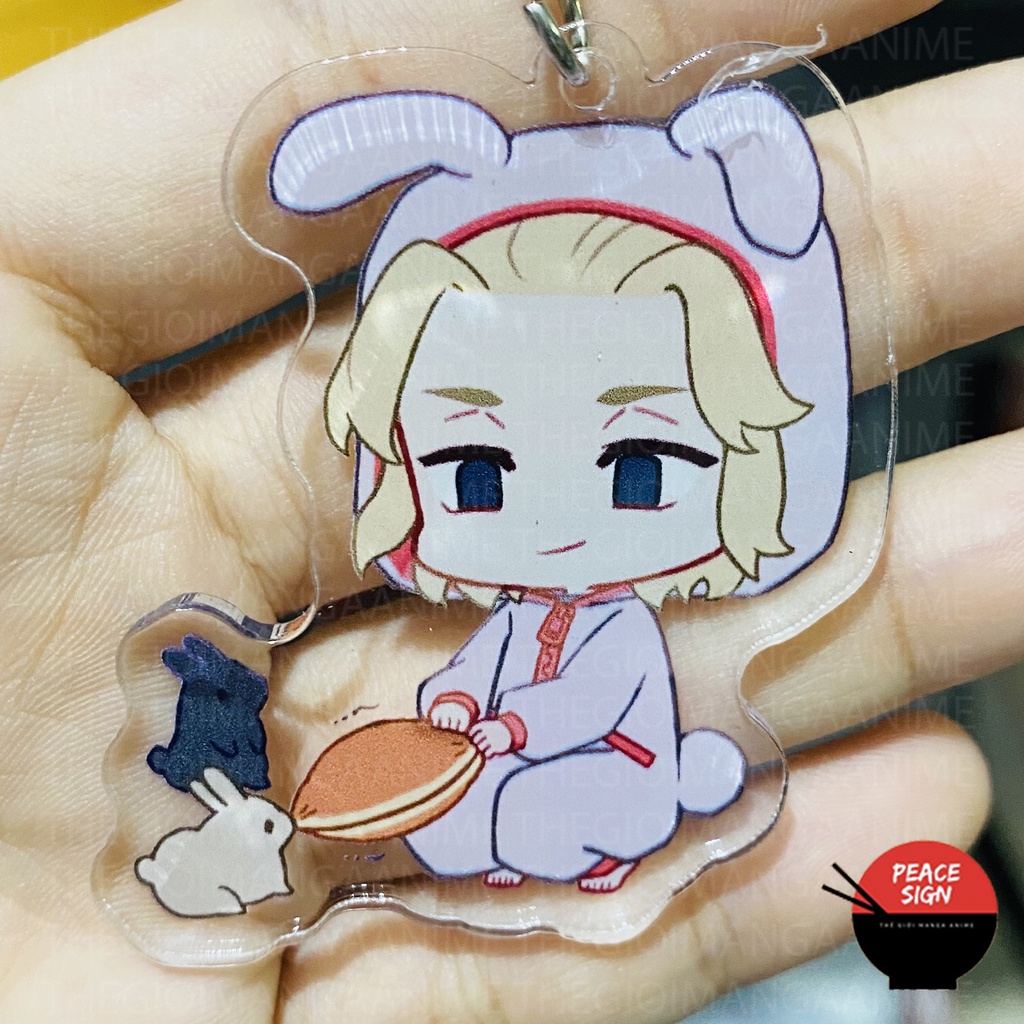 (Mica trong acrylic) Móc khóa TOKYO REVENGERS ver MẶC ĐỒ THÚ anime chibi xinh xắn Kịch Trường Của Takemichi