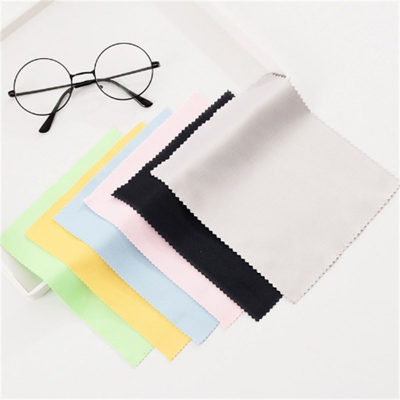 Set 3 Khăn Lau Kính Sợi Mềm Màu Sắc Ngẫu Nhiên