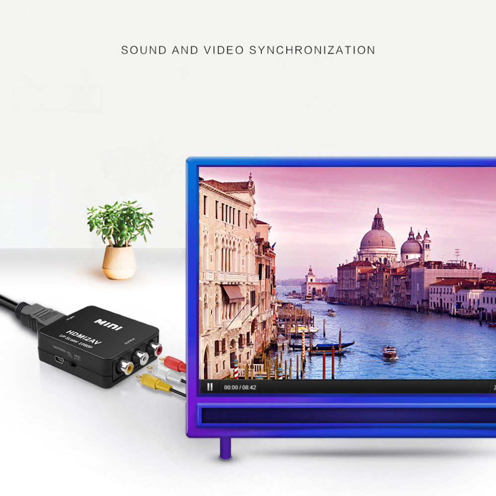 Bộ chuyển đổi HDMI sang AV RCA 1080p 1920x1080 60Hz NTSC chuyên dụng