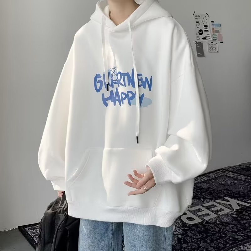 Áo hoodie Dáng Rộng In Chữ Thời Trang Nhật Bản Chất Lượng Cao Cho Nam Cỡ M-5XL