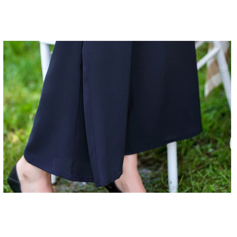 Đồ bộ trung niên nữ cho mẹ, Hàng Quảng Châu cao cấp, Bộ voan áo lửng quần dài V'vie Ladies #B25